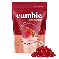 Vista 3 de Cambie Caramelos duros sin azúcar, 1 libra de caramelo sin azúcar envueltos individualmente, canela