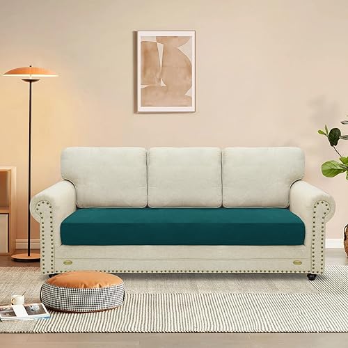 Miniatura 2 de MAXIJIN - Fundas elásticas de terciopelo para cojín de sofá, funda suave para cojín de sofá, funda de repuesto para asiento de sofá, protector de