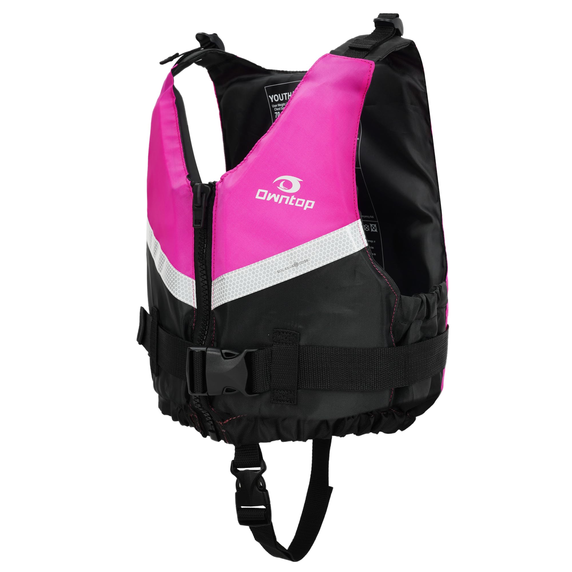 Owntop Chaleco de Natación para Jóvenes y Niños, Chaleco de Flotabilidad Ligero Unisex, Ayuda a la Flotabilidad Ajustable con Correa Inguinal Cómoda para Kayak, Pesca, Natación