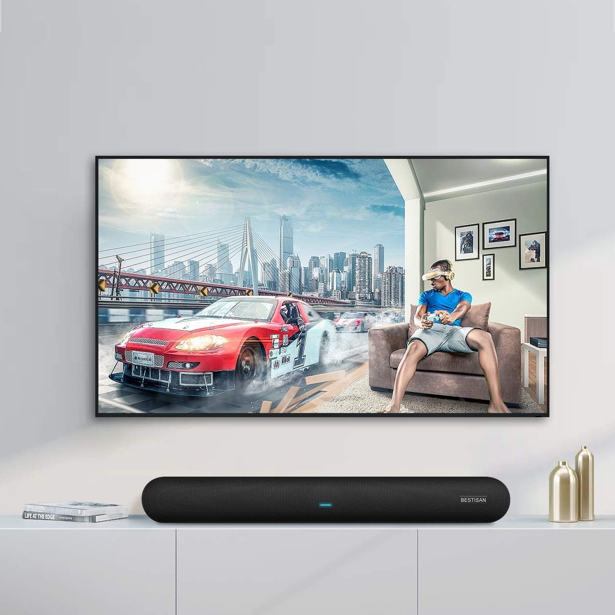 Free Shipping ๐ Soundbar, BESTISAN 80 Watts TV Sound Bar Home Theater Speaker with HDMI, Optical, RCA, AUX Port, Bluetooth 5.0, Movie/Music/Dialogue Audio Mode, Enhanced Bass Technology, Bass Adjustable, 2022 Version Exclusive Discount 70% Price Soundbar, BESTISAN 80 Watts TV Sound Bar Home Theater Speaker with HDMI, Optical, RCA, AUX Port, Bluetooth 5.0, Movie/Music/Dialogue Audio Mode, Enhanced Bass Technology, Bass Adjustable, 2022 Version