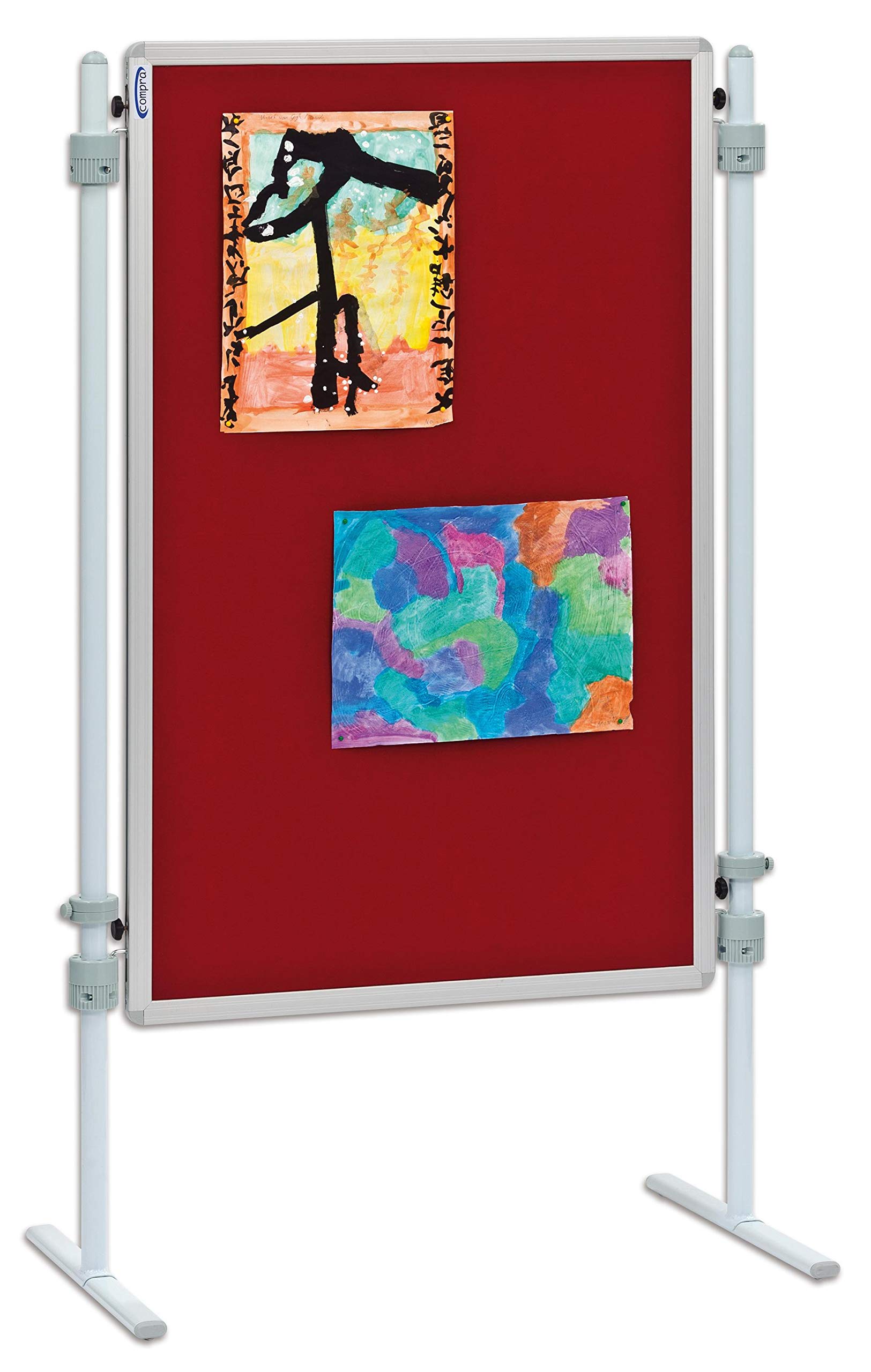 Betzold Stellwandtafel mit Stoffoberfläche – kleine Moderationstafel, Trennwand
