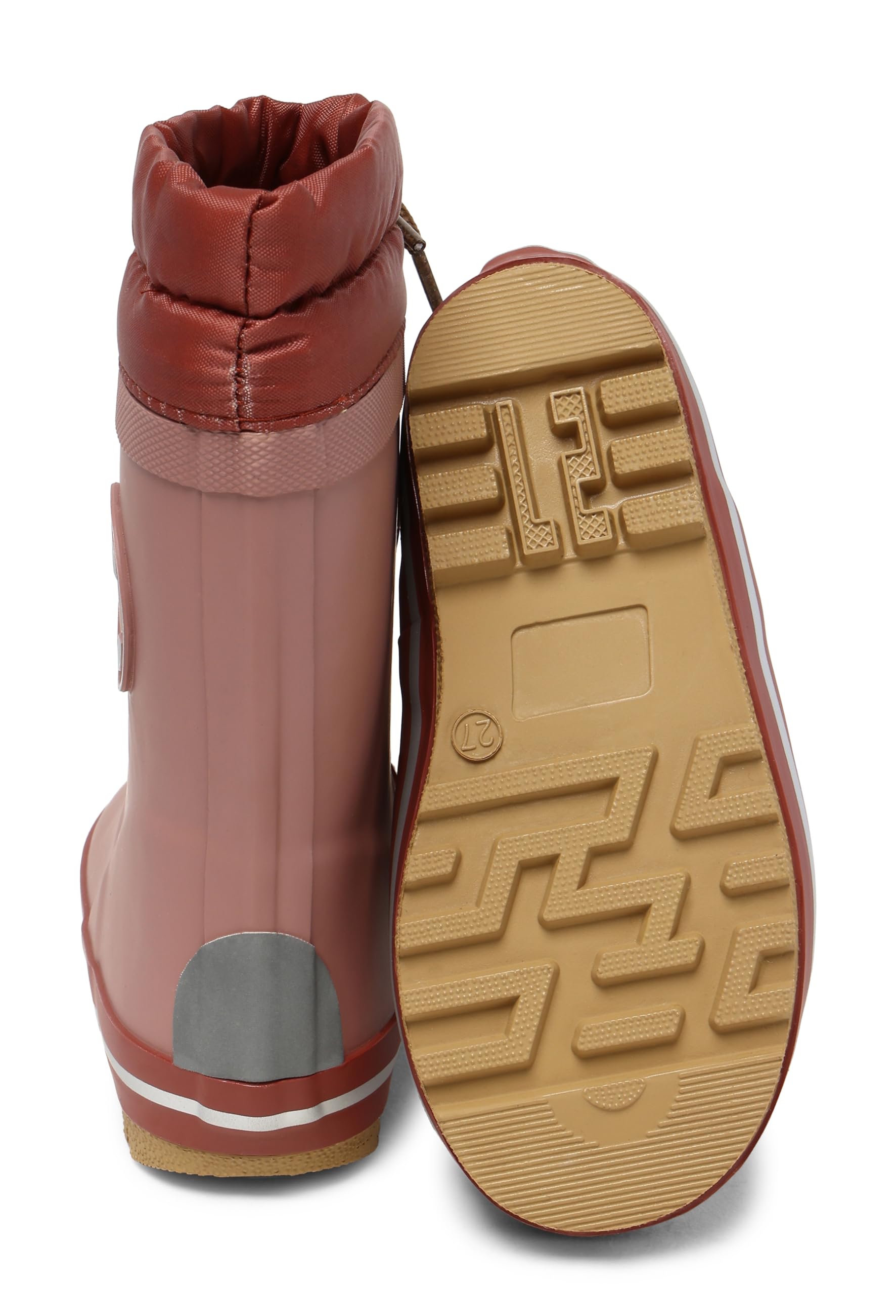 Mikk-line Warm Gefütterte Gummistiefel Kinder | Wasserdicht Regenstiefel für Jungen und Mädchen | Winddicht Thermo Gummistiefel | Regenschuhe Mit Reflektiernde Details