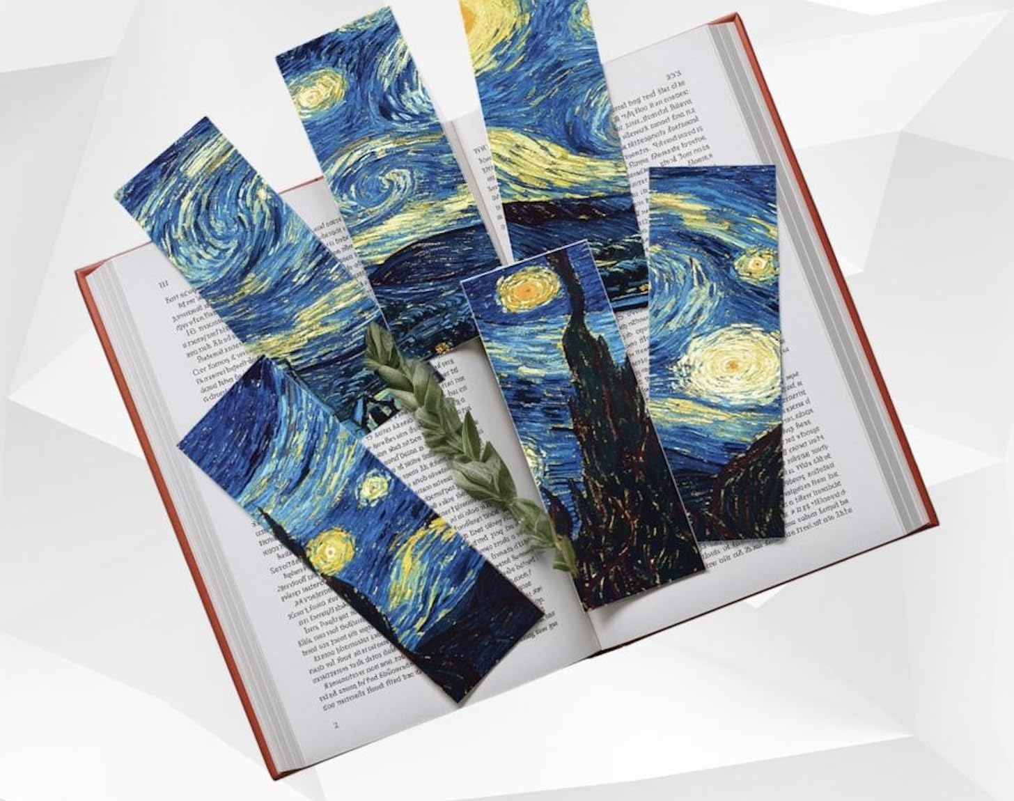 Starry Night Van Gogh Painting Puzzle Bookmark Set, 6 Pieces | Non Tearable | Best Gift for Art Lovers