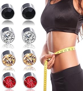 Magnetic Shiatsu Earrings, Acupressure Earrings, Magnetic Therapy Earrings, Lymphatic Drainage, Male and Female Earrings, Pierced Earrings (8 pcs)