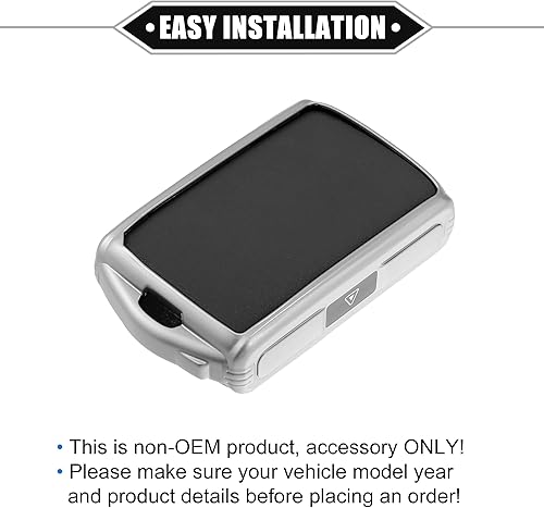 Miniatura 7 de Carcasa de llave remota inteligente de 4 botones compatible con Volvo XC90 XC60 XC40 S60 S90 V90 V60 T5 T6 T8 2016-2021, protector TPU negro