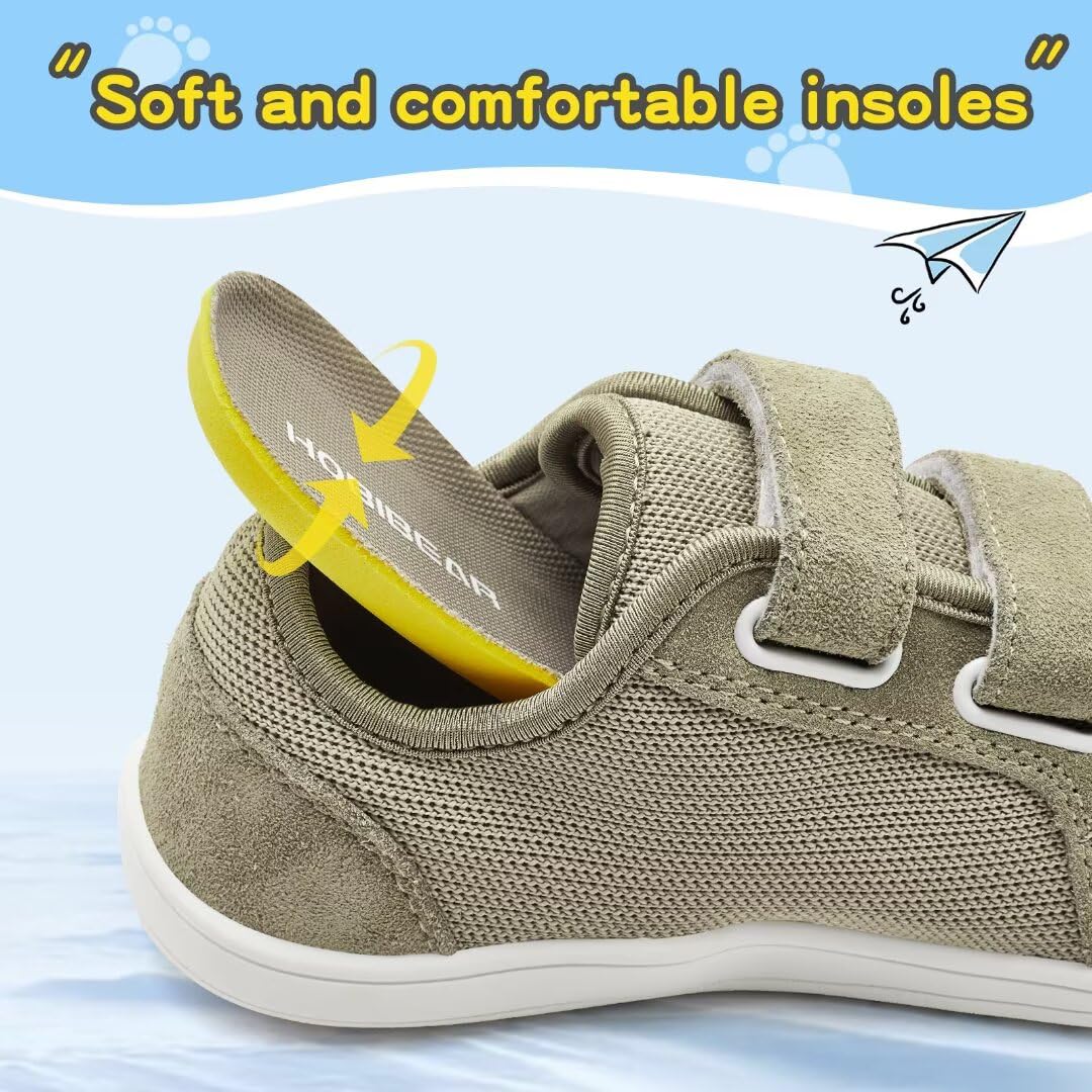 HOBIBEAR Bambini Scarpe A Piedi Nudi Larghe per Ragazzi Ragazze Outdoor Trail Running Scarpe da Passeggio Minimaliste