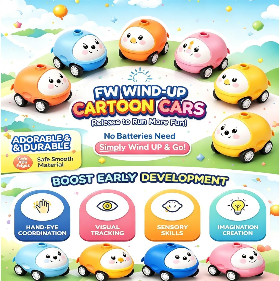 2026 New Balloon Launcher Toy Set, Balloon Launcher Car Toy Pump Set, Animal Air Powered Balloons Cars Toy, 2-in-1 Races on Ground & Flies in Air, DIY Physics Learning (C-car*2+balloon*6)