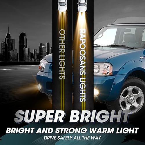 Miniatura 8 de Conjunto de lámparas antiniebla de conducción para Nissan Maxima 2000-2001 2000-2003 Sentra 2001-2004 Frontier 2002-2004 Xterra reemplazo de luz