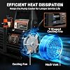 Bomba de vacío HVAC 3.5 CFM 1/4 HP | De una etapa, para auto AC y HVAC, compatible con R12 R22 R134a R410a R502, aceite incluido 7
