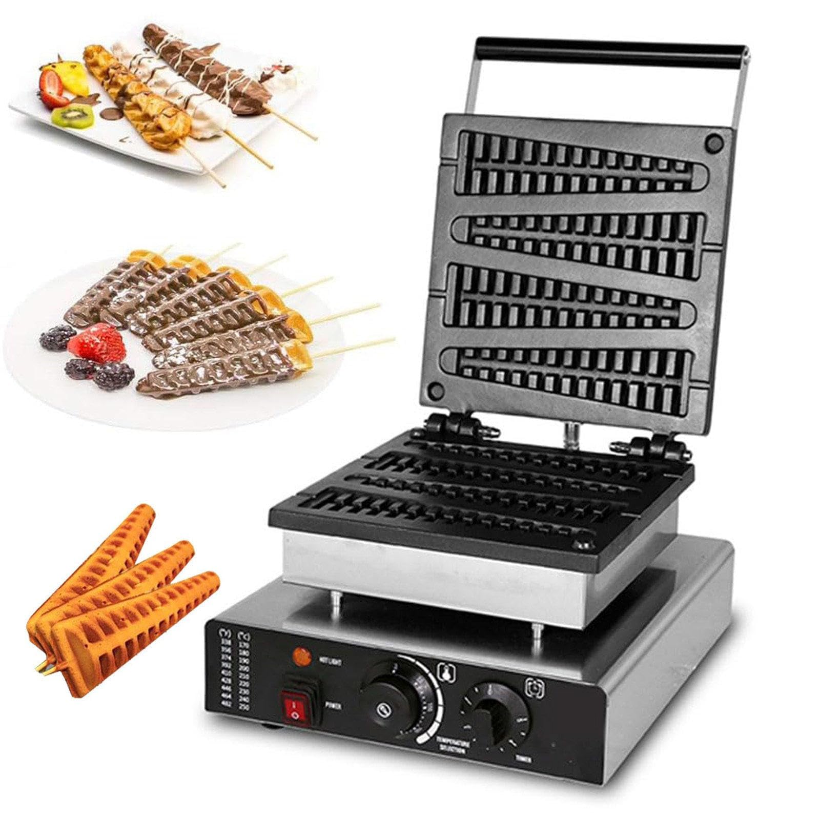Gaufrier électrique antiadhésive 1750 W haute performance pour buffet