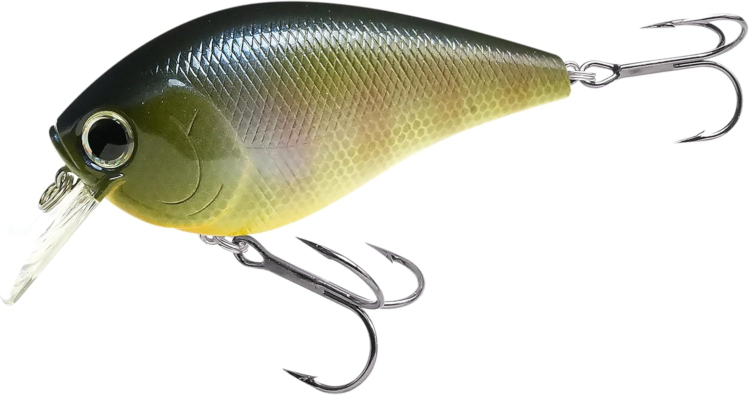 LUCKY CRAFT LC 4.5 Silent, Squarebill Crank Action Tournament Wobbling Freshwater Bass Fishing Bait