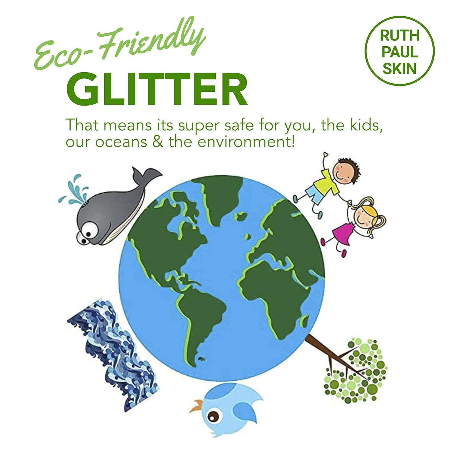 Silver Face, Body Glitter Gel: for Women & Girls | Biodegradable Glitter Body Shimmer | Fine Glitter in Aloe Vera with Essential Oil | Body Makeup by Ruth Paul Skin 2oz Silver Diamond : Beauty & Personal Care