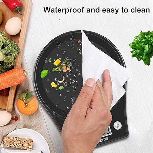 Miniatura 5 de Malama - Báscula de cocina digital para alimentos, báscula de cocina multifunción de alta precisión con aumento de 0.1 onzas0.04 oz, capacidad de 11