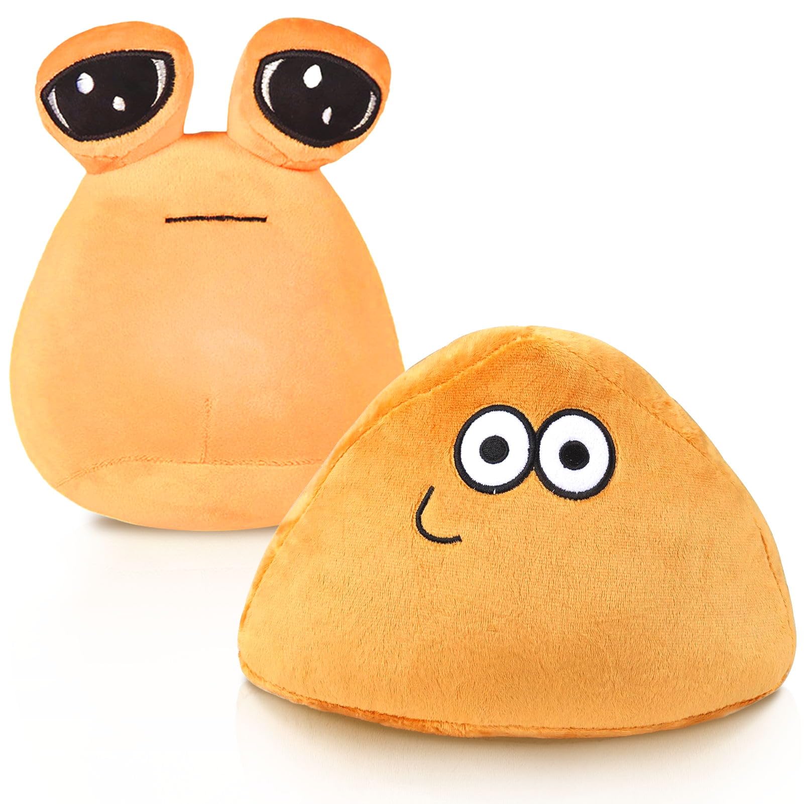 2 piezas 22 cm Alien Plushies Niños Anime Peluche Juguete PP Algodón Dibujos Animados Anime Peluche Juguete Almohada Suave para La Decoración del Dormitorio del Hogar Regalo para Niños Niñas Fanáticos