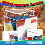 Protecteur de boîtier d'affichage acrylique pour Booster Box 8 + 5mm Boîte de stockage de carte claire épaisse avec un couvercle magnétique & UV Protection, Compatible avec PKMN Booster Boxes, 5,5"x3"x4,9"