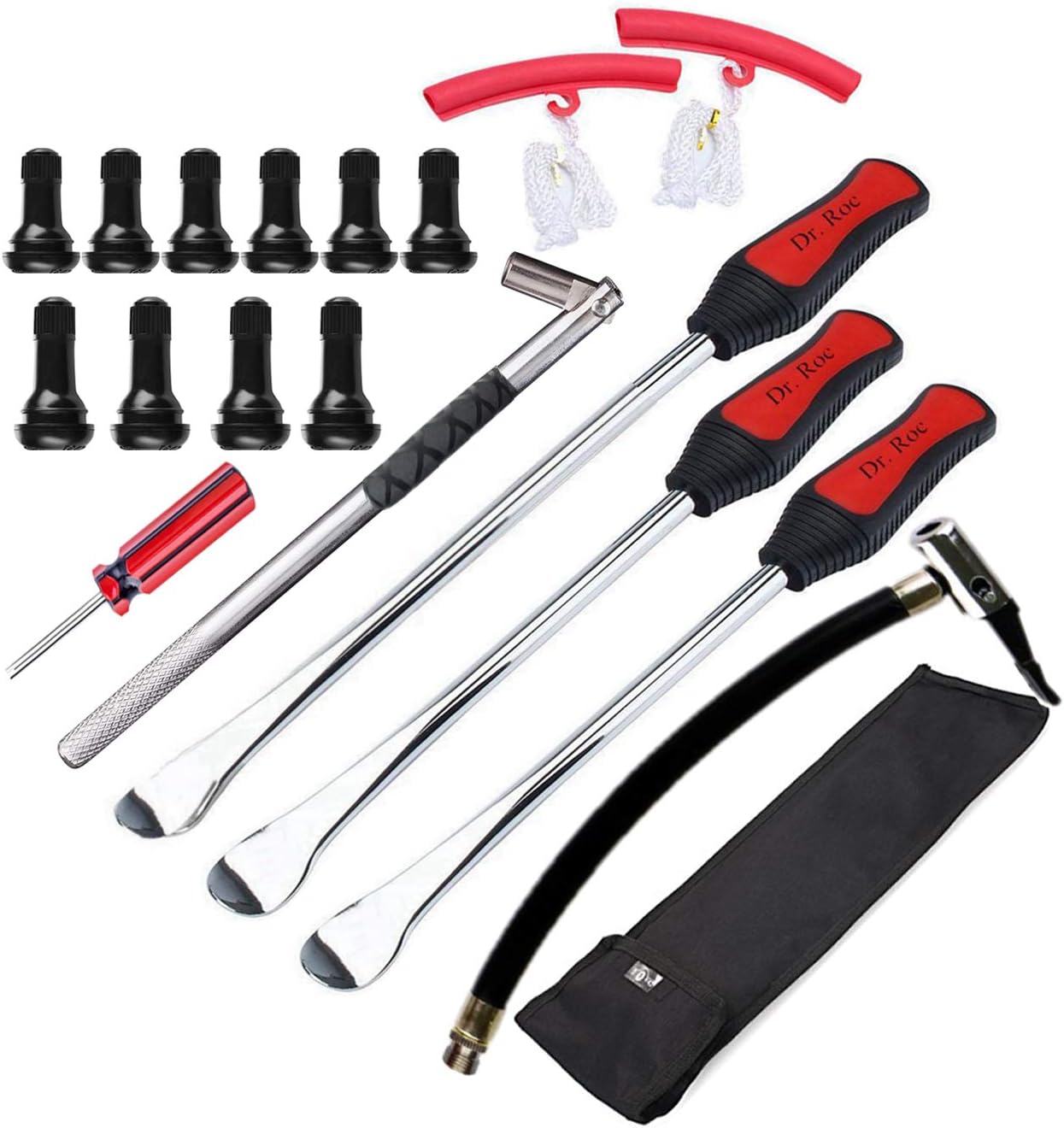 Tire Lever Tool Spoon and Wheel Rim Protectors Tool Kit for