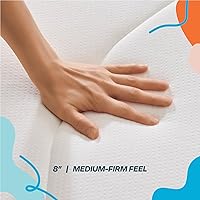 Vista 4 de Linenspa 8 Inch Memory Foam and Spring Hybrid Mattress - Medium Firm Feel - Bed in a Box - Quality Comfort and Adaptive Support - Breathable