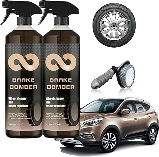 Stealth Garage Brake Bomber, Brake Bomber Wheel Cleaner, Stealth Brake Bomber Wheel Cleaner, Non Acid Wheel and Tire Cleaner, Perfect for Cleaning All Types Wheels (2pc)