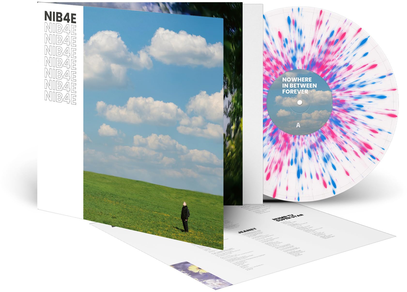 NOWHERE IN BETWEEN FOREVER (WHITE/BLUE/PINK SPLATTER) [VINYL]