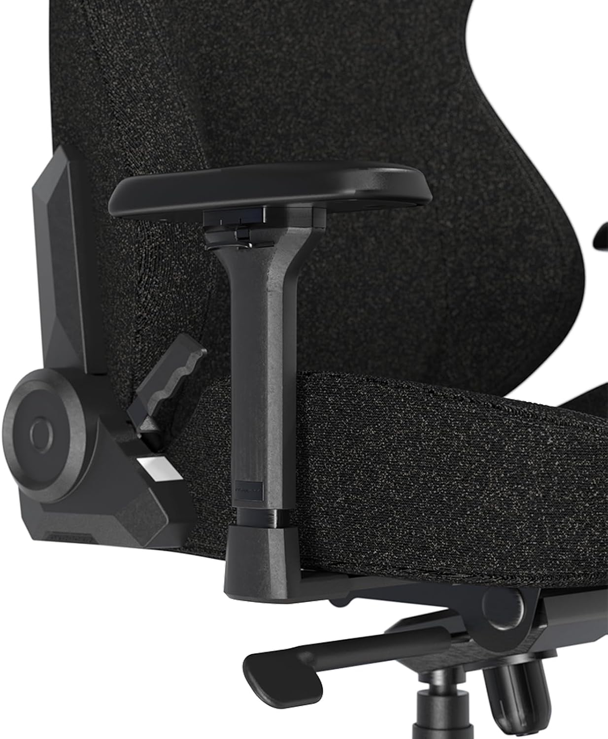 DXRacer Craft XL Video Gaming Chair for Adults, Ergonomic Office Reclining Computer Chair with Magnetic Head Pillow and Lumbar Support, Racing Style Height Adjustable (Woven Fabric, Black)
