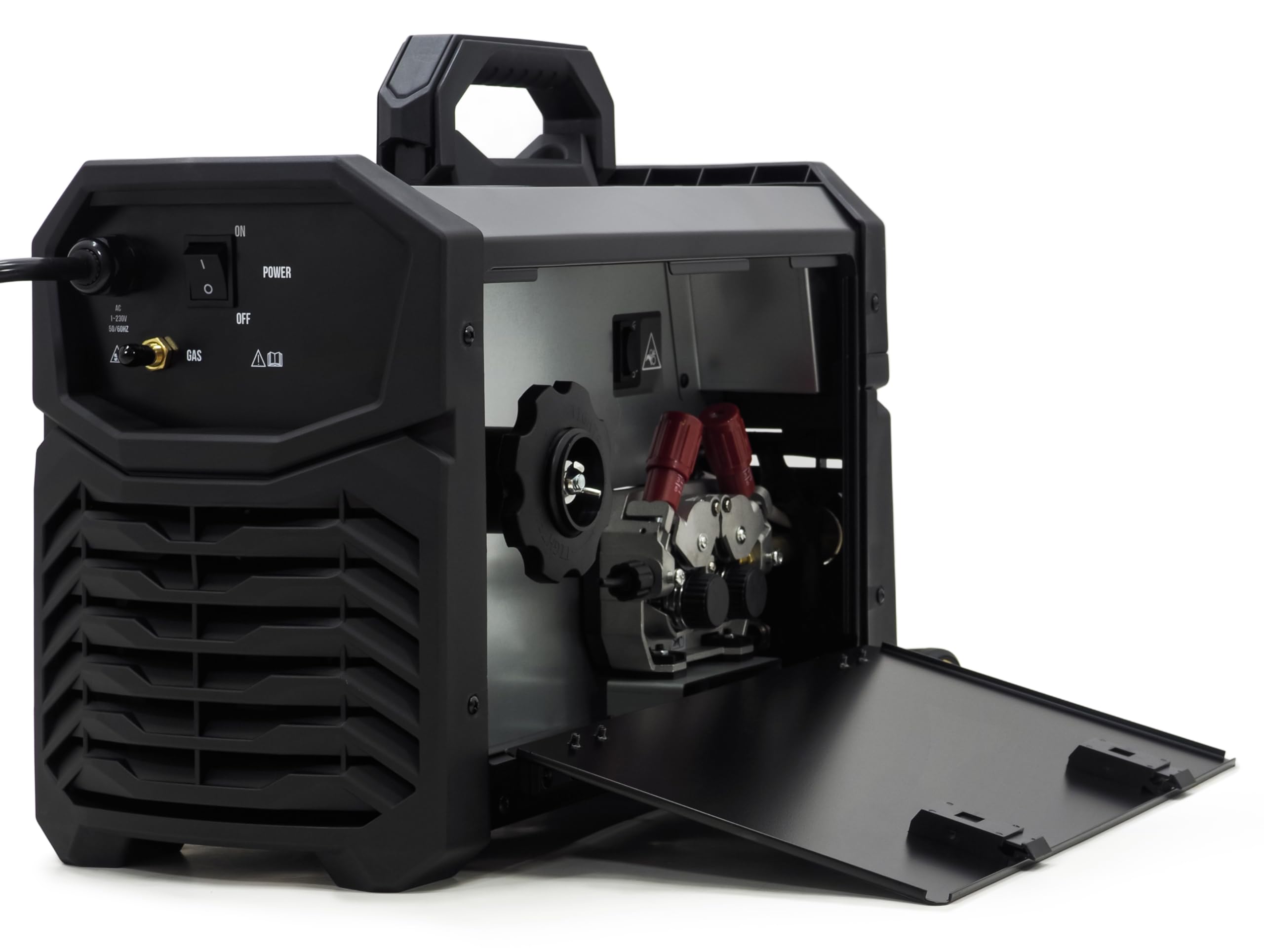 SPARTUS EasyMIG 219 Dual Pulse Starter-Set - MIG MAG SCHWEISSGERÄT 200A - Synergic Komplettset sofort startklar - Inkl. Schutzgas-Paket & Draht für Edelstahl - Bestschweissen.de