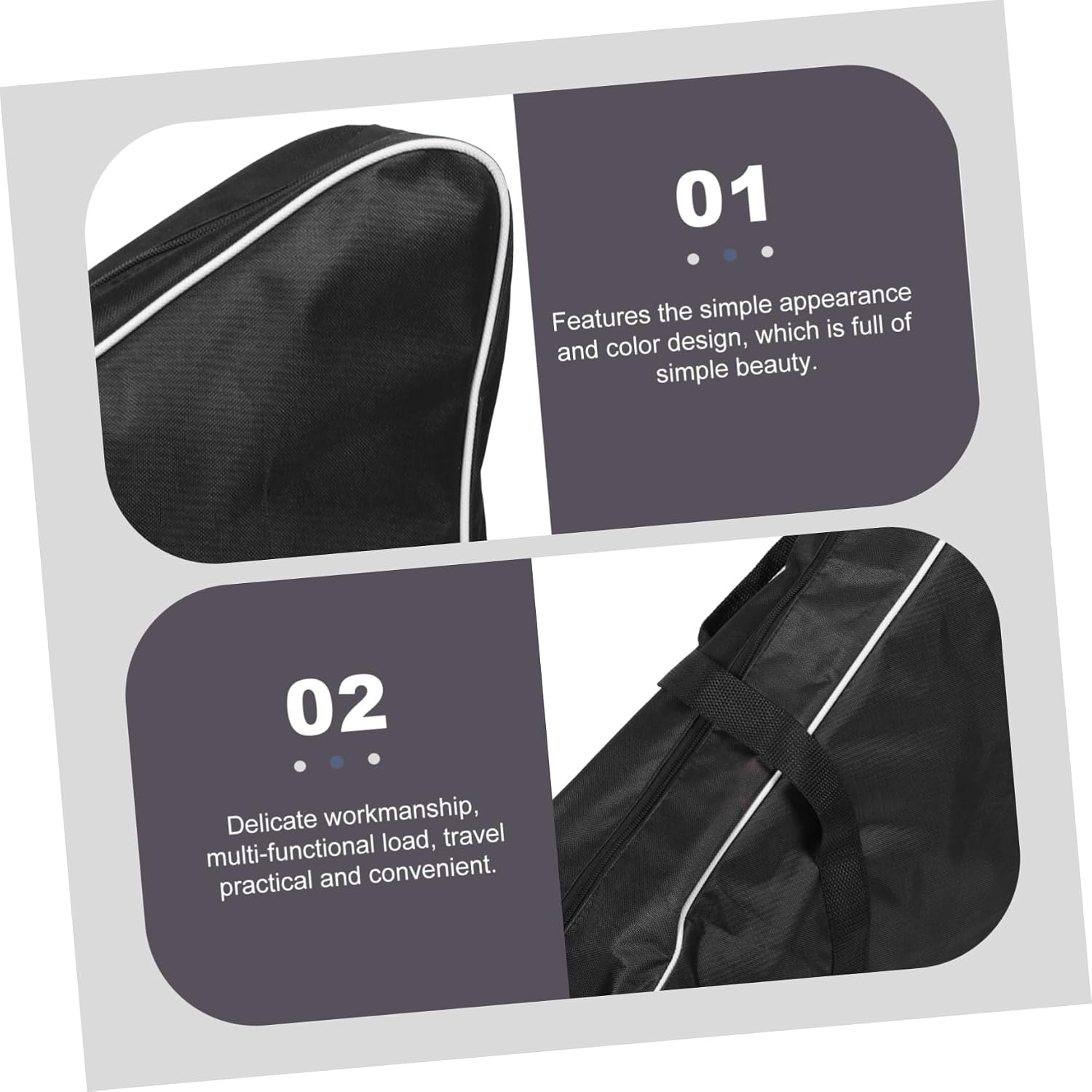 HANABASS Padded Oxford Cloth Lyre Harp Bag Thickened Lining Convenient Storage Case for 15-String Lyre Harp for Musicians and Travel