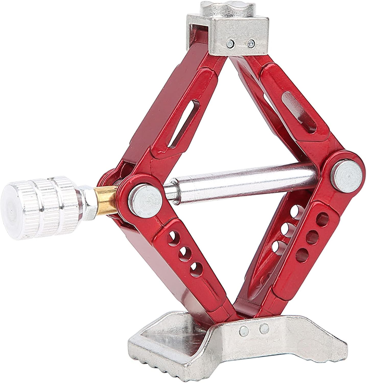 RC Car Jack, 1/10 Scale Adjustable Metal Scissor Jack Tool Accessory, with Strong Construction, for RC Crawler Remote Control Car