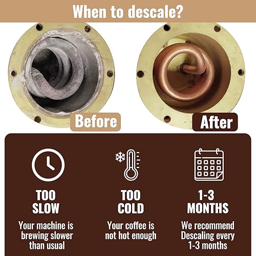 Miniatura 6 de Limpieza de solución descalcificadora compatible Keurig limpiador de cafetera 2 usos por botella descalcificador universal para máquinas de café