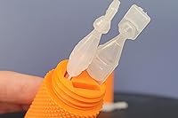 Vista 79 de Znet3D Eye Drop Vial Holder & Travel Carry Case - Securely Holds Three (3) Single-Use Vials - Screw-On Lid, Knurled Pattern - Keep Vials Safe & Silk