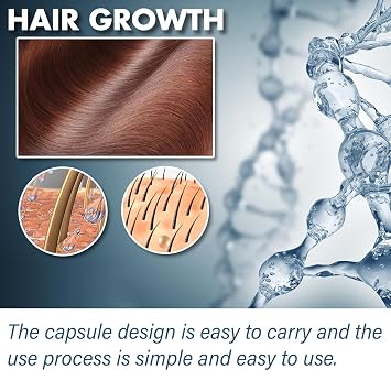 Hair Density Serum for Men&Women,Hair Densityboost Capsules,Hair Growth Pills,Capsulas Para El Crecimiento Del Cabello For Frizzy and Damaged Hair (2 Pcs)