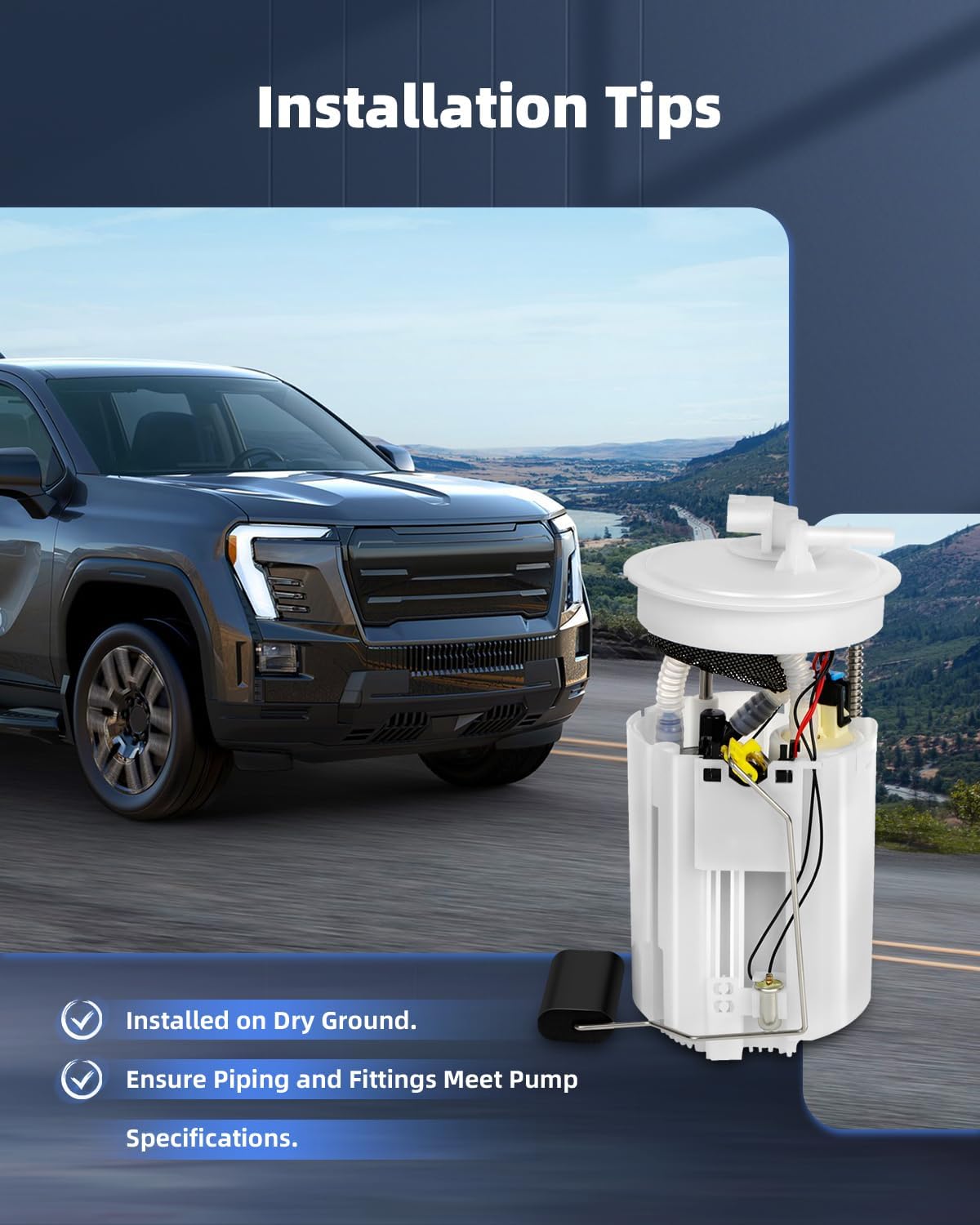 ECCPP Fuel Pump Replacement E8496M Compatible with Nissan Altima 2002 2003 L4 2.5L V6 3.5L OEM E8496M