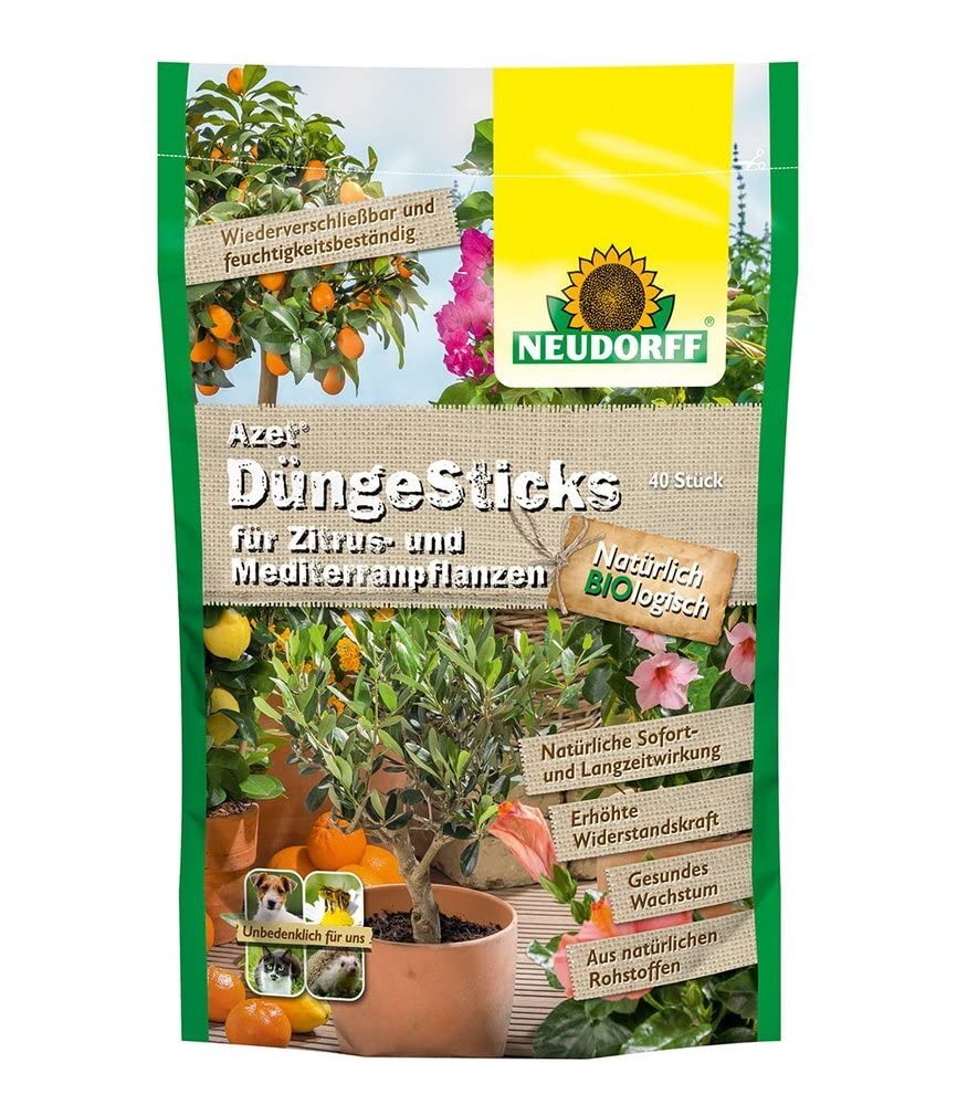 NEUDORFF® Azet Zitrus-Dünge-Sticks, Citrus Fertilizer, 40 Sticks