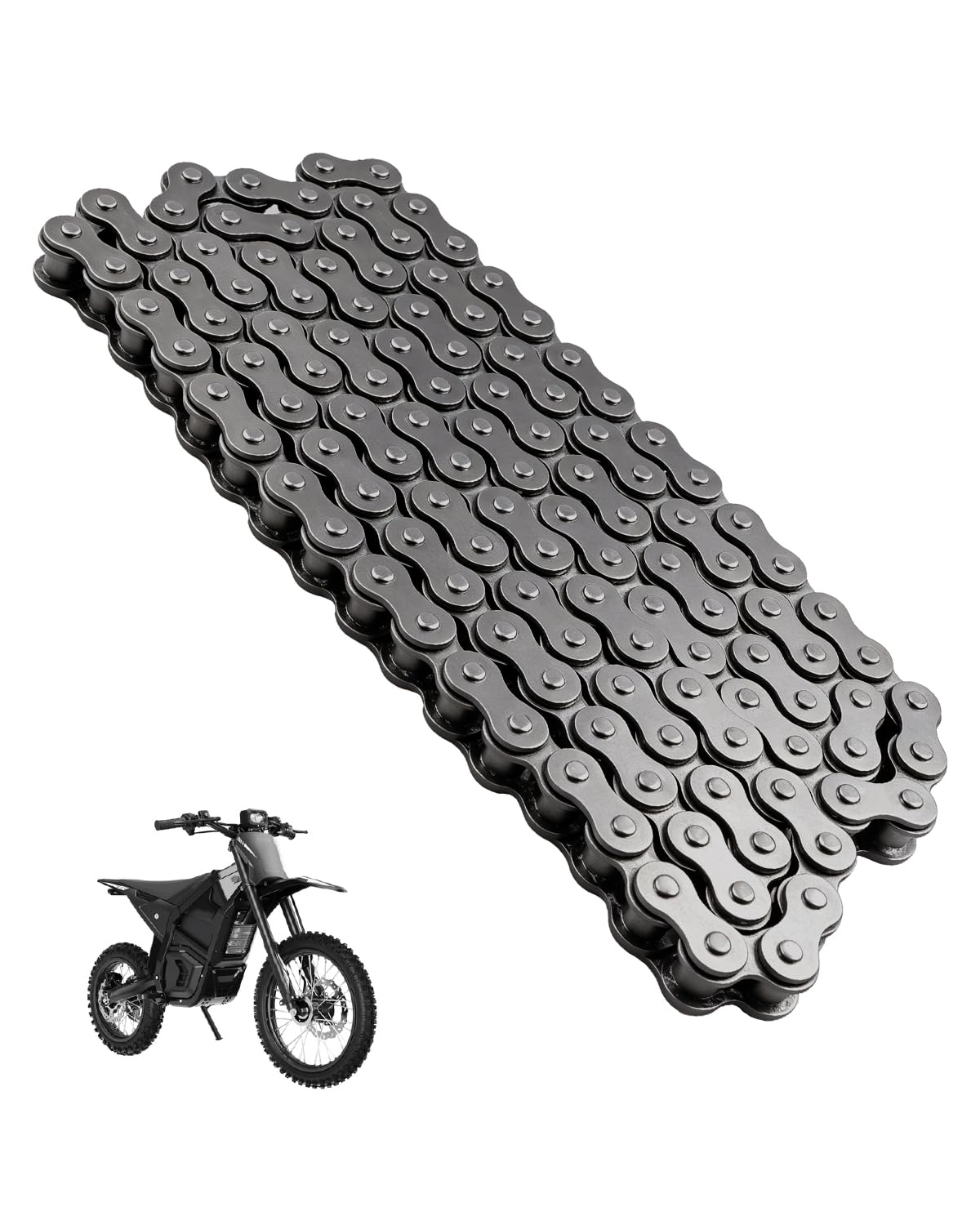 Heavy Duty Dirt Bike Chain Only Fit for Yozma in 10 PRO, Carbon Steel Electric Bike Chain