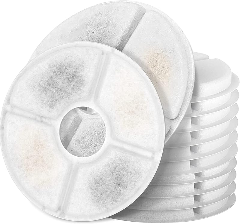 Refil para Fonte de Água para Gatos Monsin com Tripla Filtragem, Pacote com 12