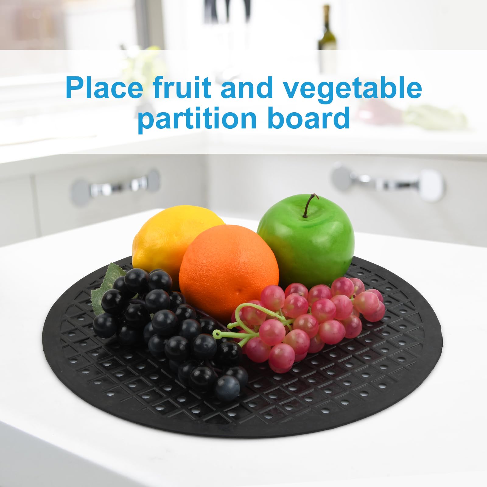 Tapis Fond D'évier,Tapis Sous évier, 34 X 22 Pouces, Tapis Sous évier Pour Cuisine, Revêtement En Silicone Imperméable Avec Trou De Drainage (gris