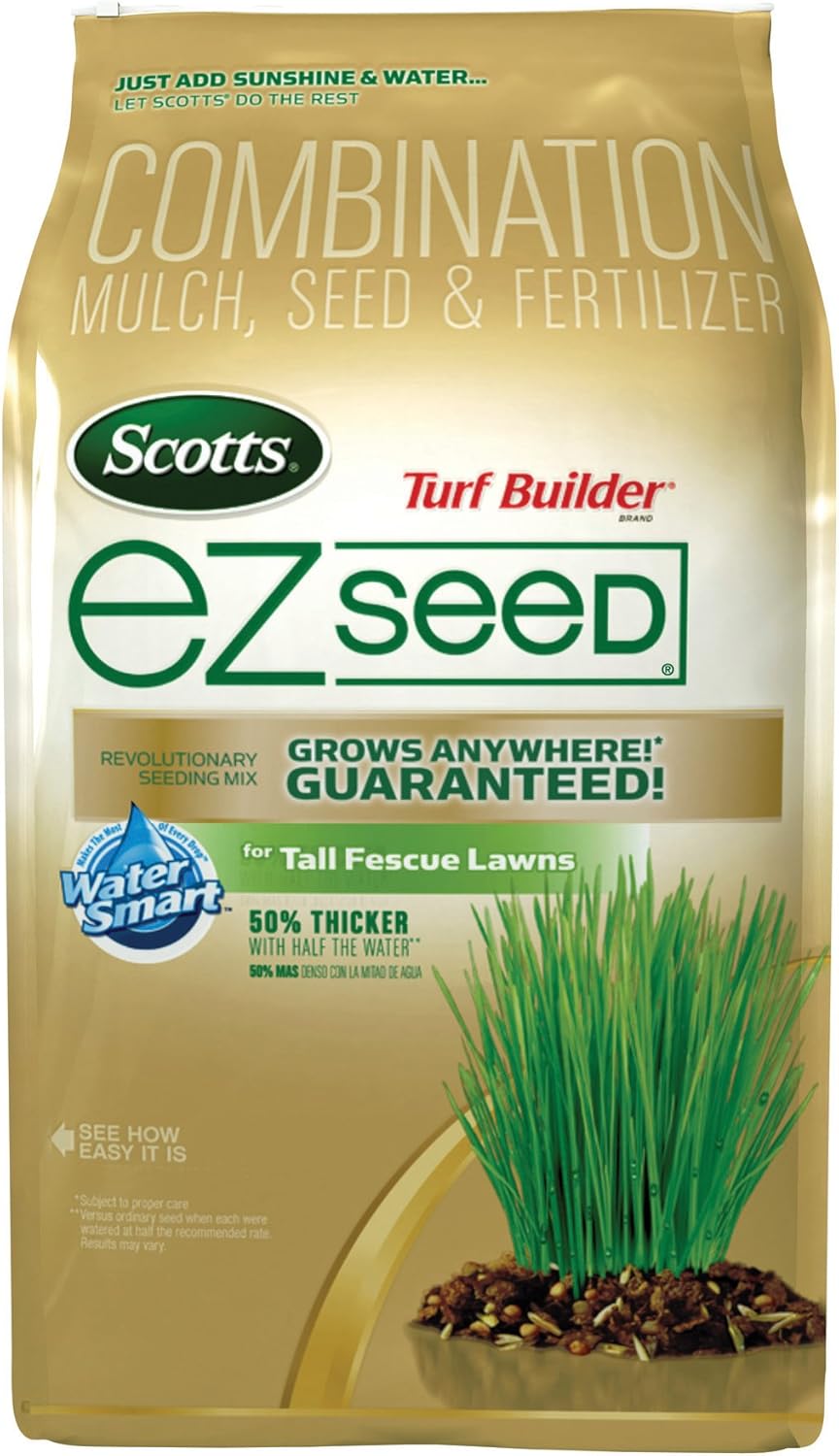 Scotts EZ Seed - Tall Fescue, 10-Pound Bag (Grass Seed Mix) (Older Model)