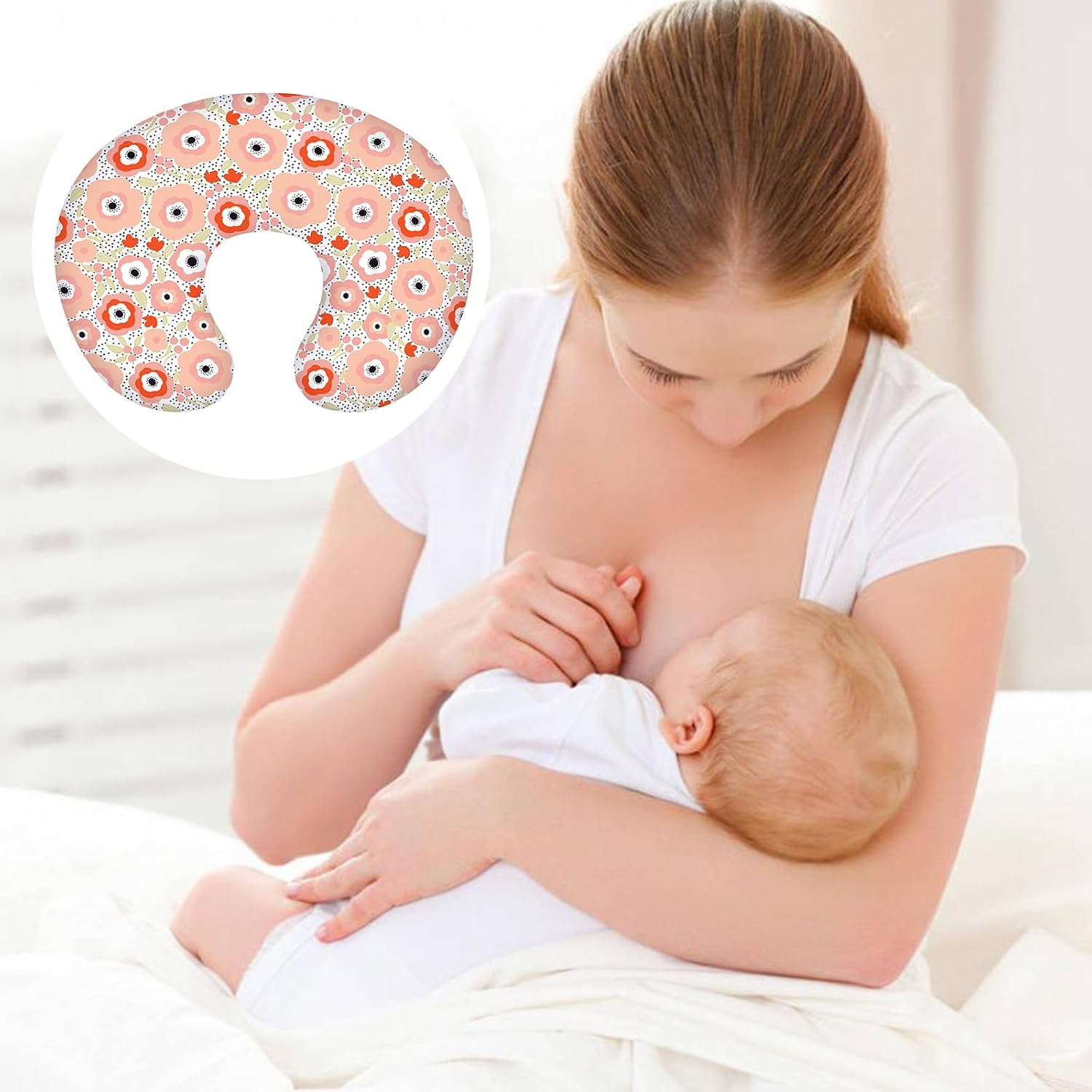 Breathable Pillow Slip Soft Washable Pillow Slip Breastfeeding Pillow Pillowcase