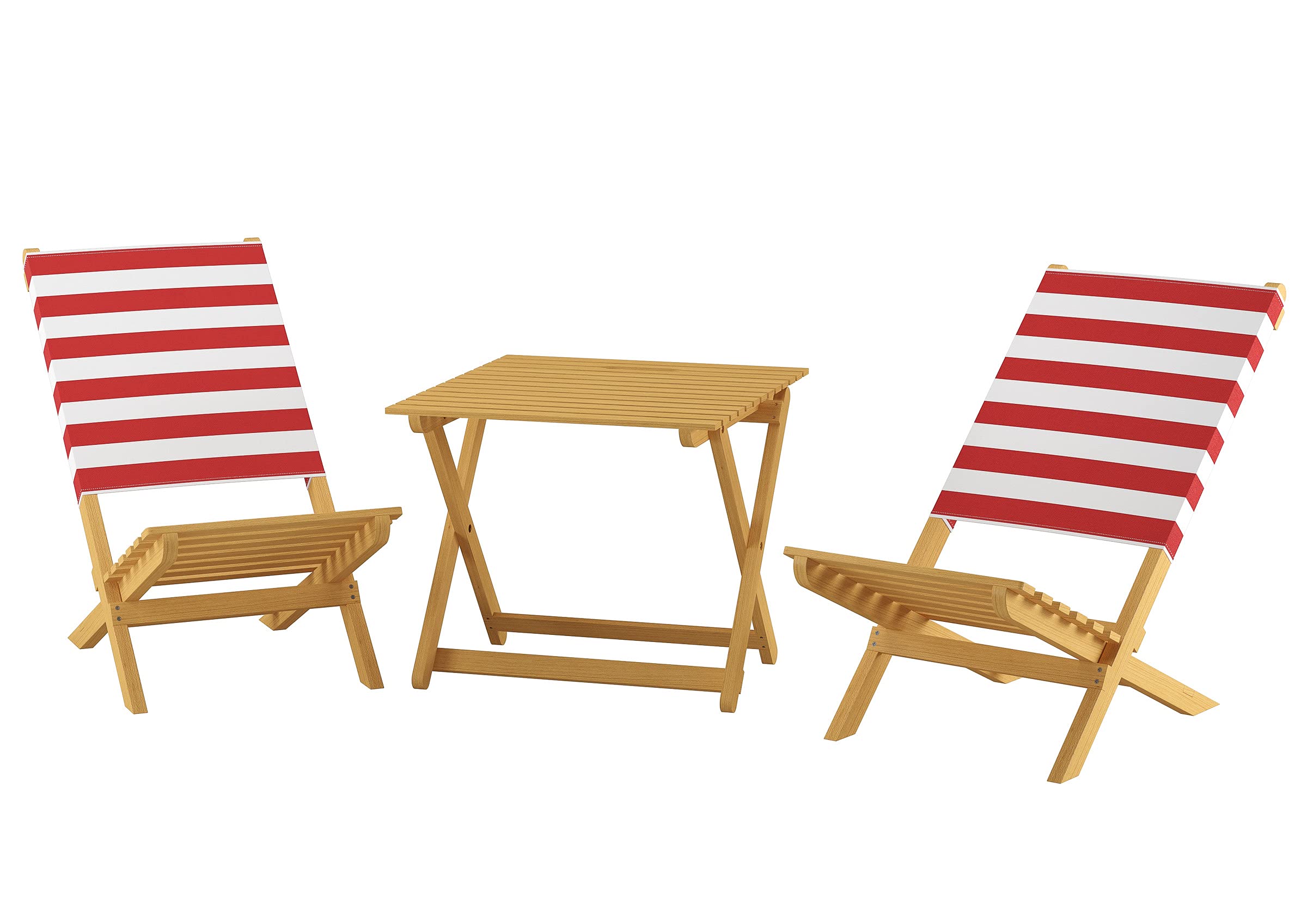 Erst-Holz Chaise Pliante, Rouge-Blanc