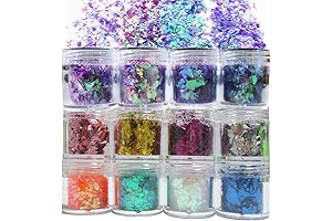 Iridescent 12-Color Irregular Flakes for Epoxy Resin Creations