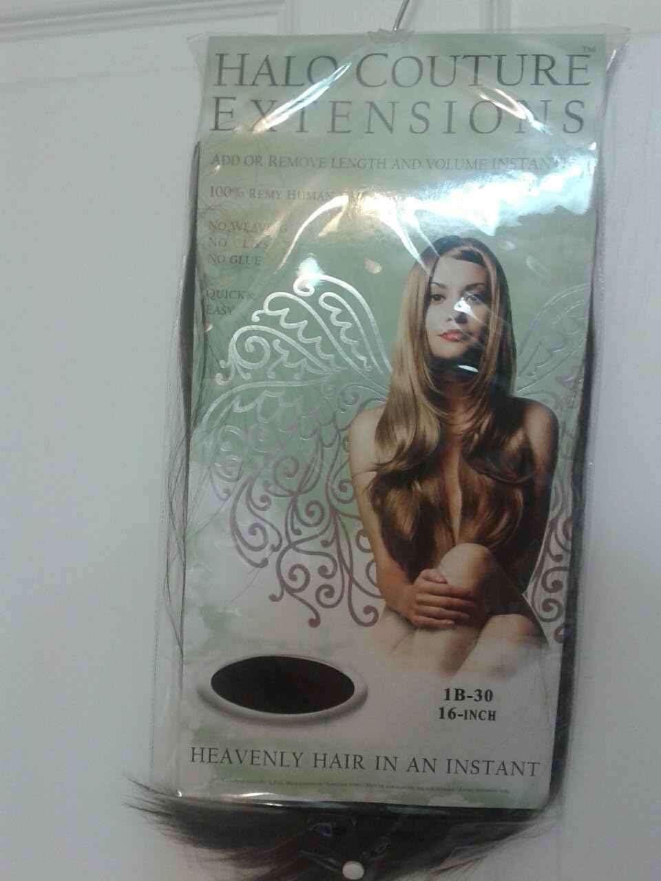 Halo Hair Extensions - 16 Inch #2 Dark Brown - One Piece Halo Flip in - 100% Remy Human Hair