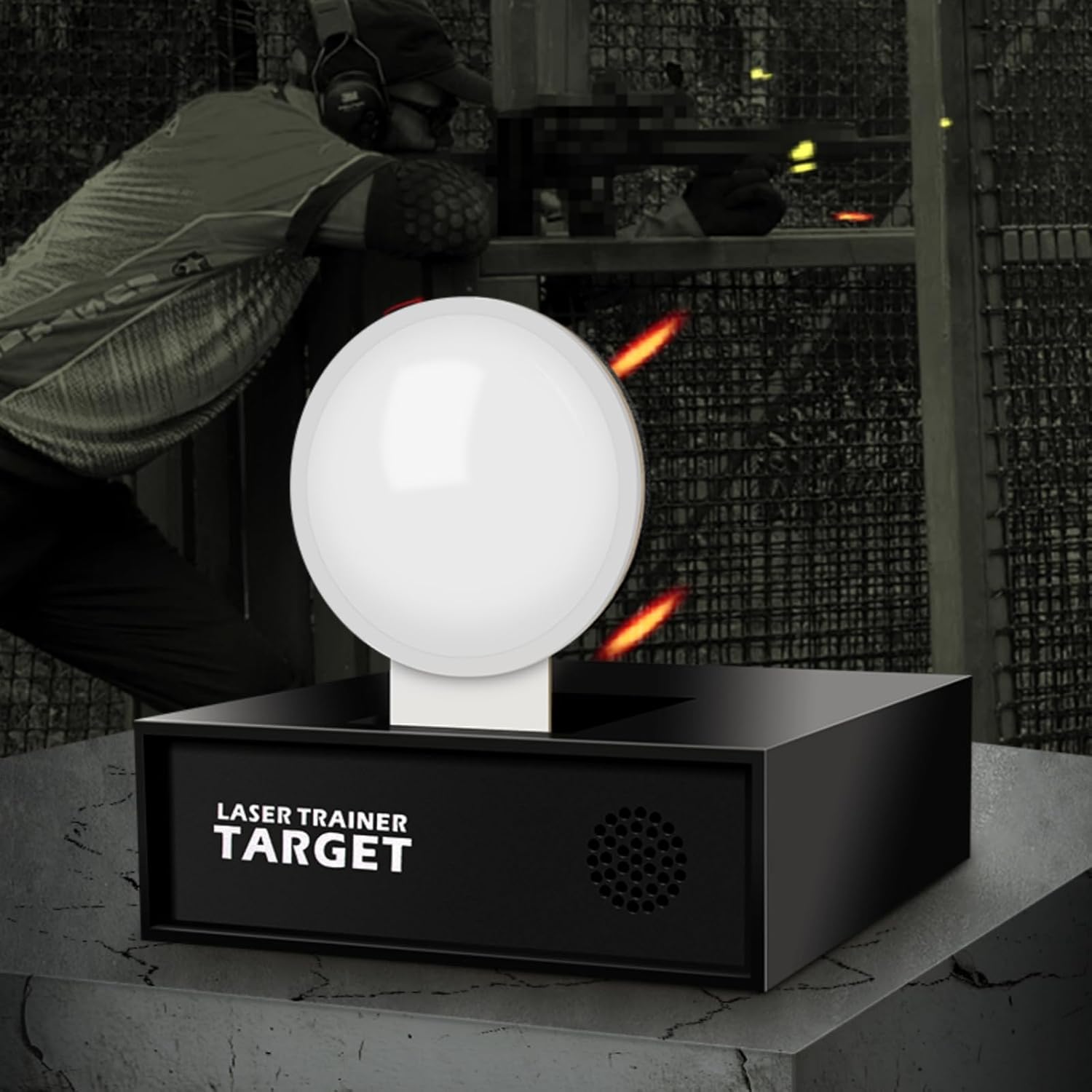 Laser Target Training System for Dry Fire Practice – Interactive Visual Feedback Target for Home Shooting Training – Compatible with Red Laser Cartridges – No Ammo, No App Required