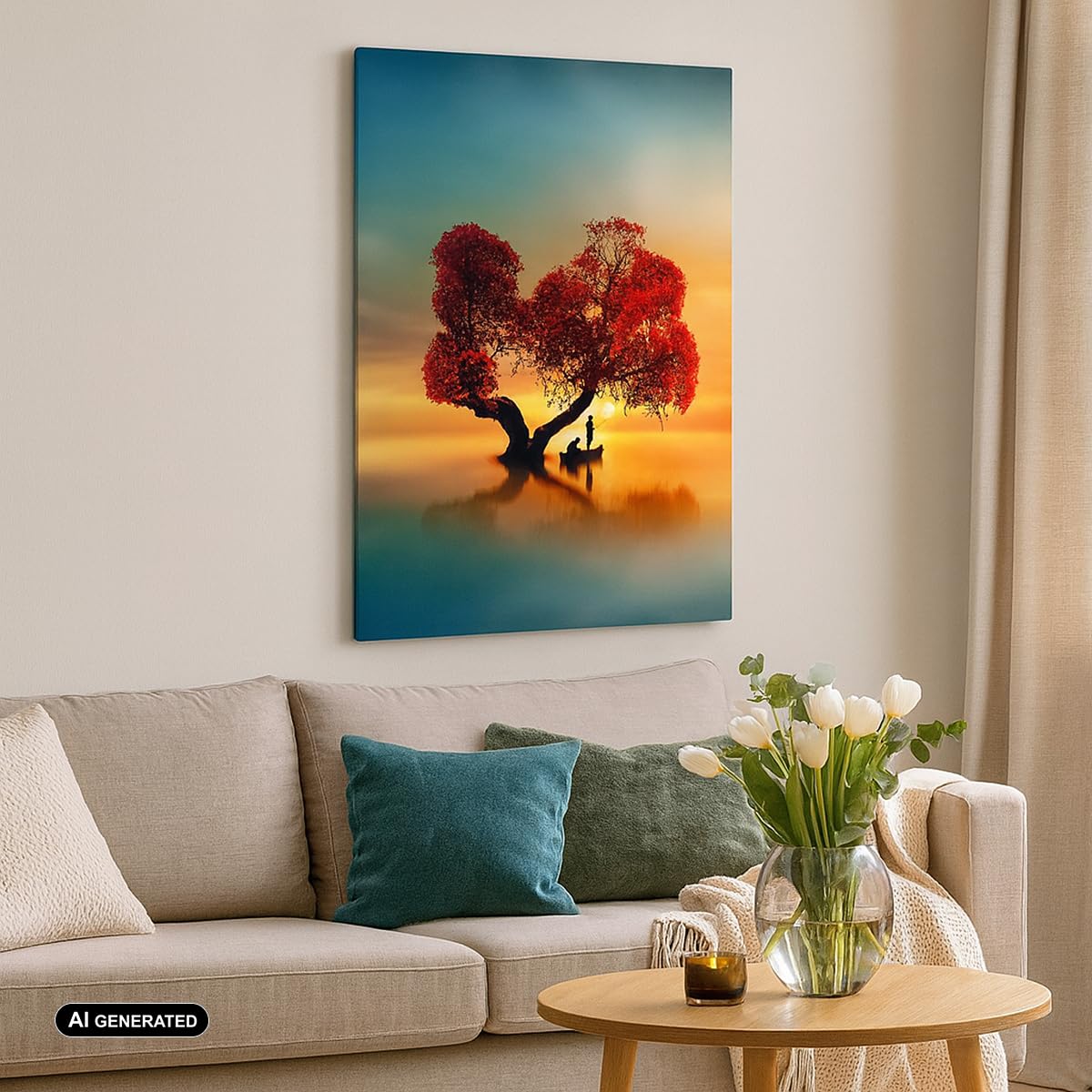 ARTTOR Moderne Impression sur Toile 70x100 cm Paysages Nature - 3458