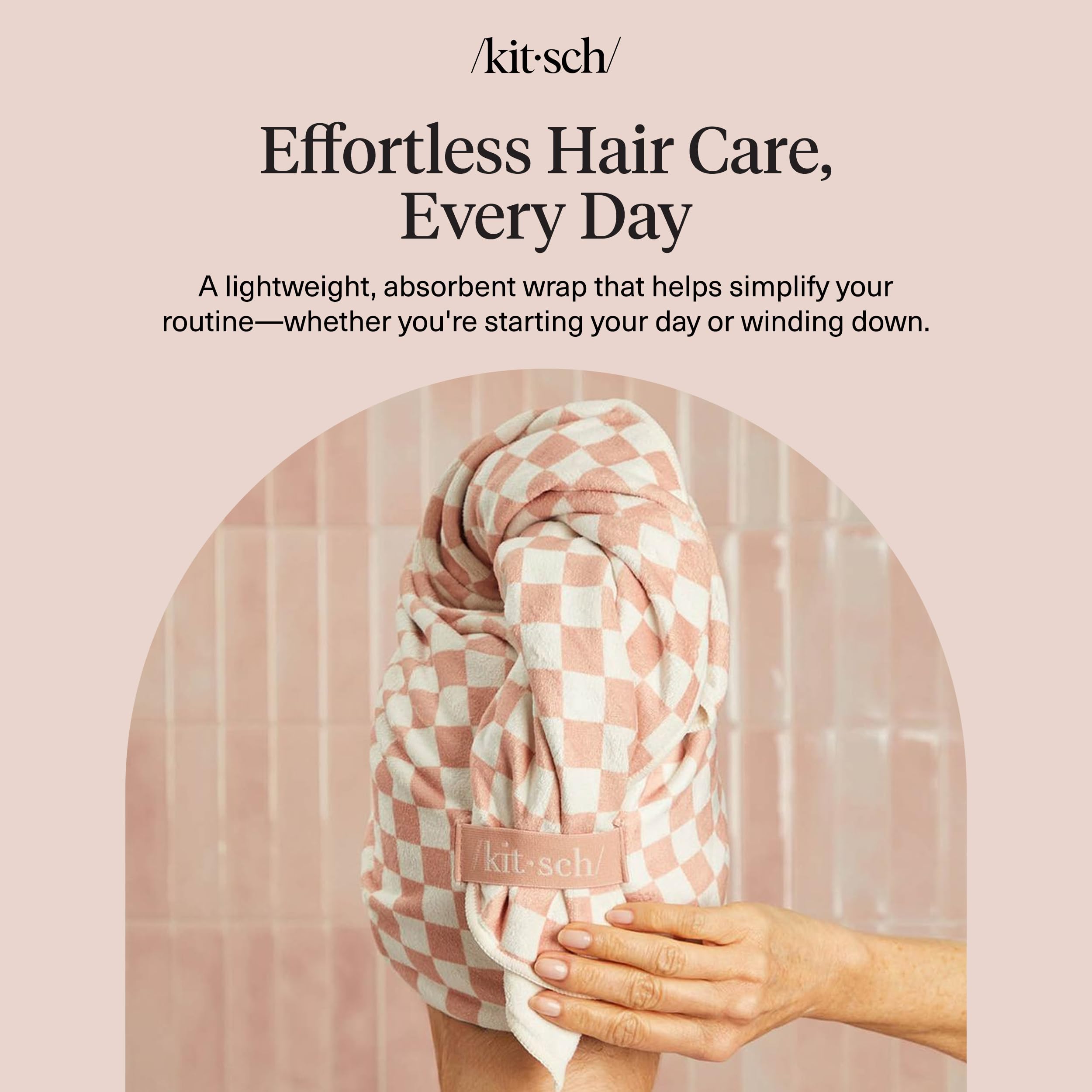 Kitsch XL Hair Towel Wrap - Fast Drying -9