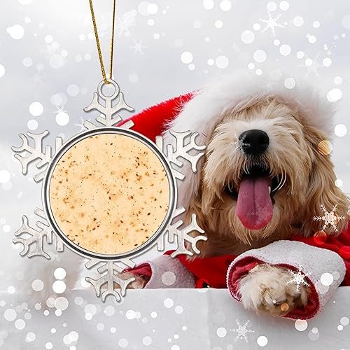 Miniatura 4 de Metal Christmas Hanging Ornament Kitchen Decor Food Tortillas Burrito Ornament Mexican Tortilla Metal Snowflake Christmas Ornaments Western