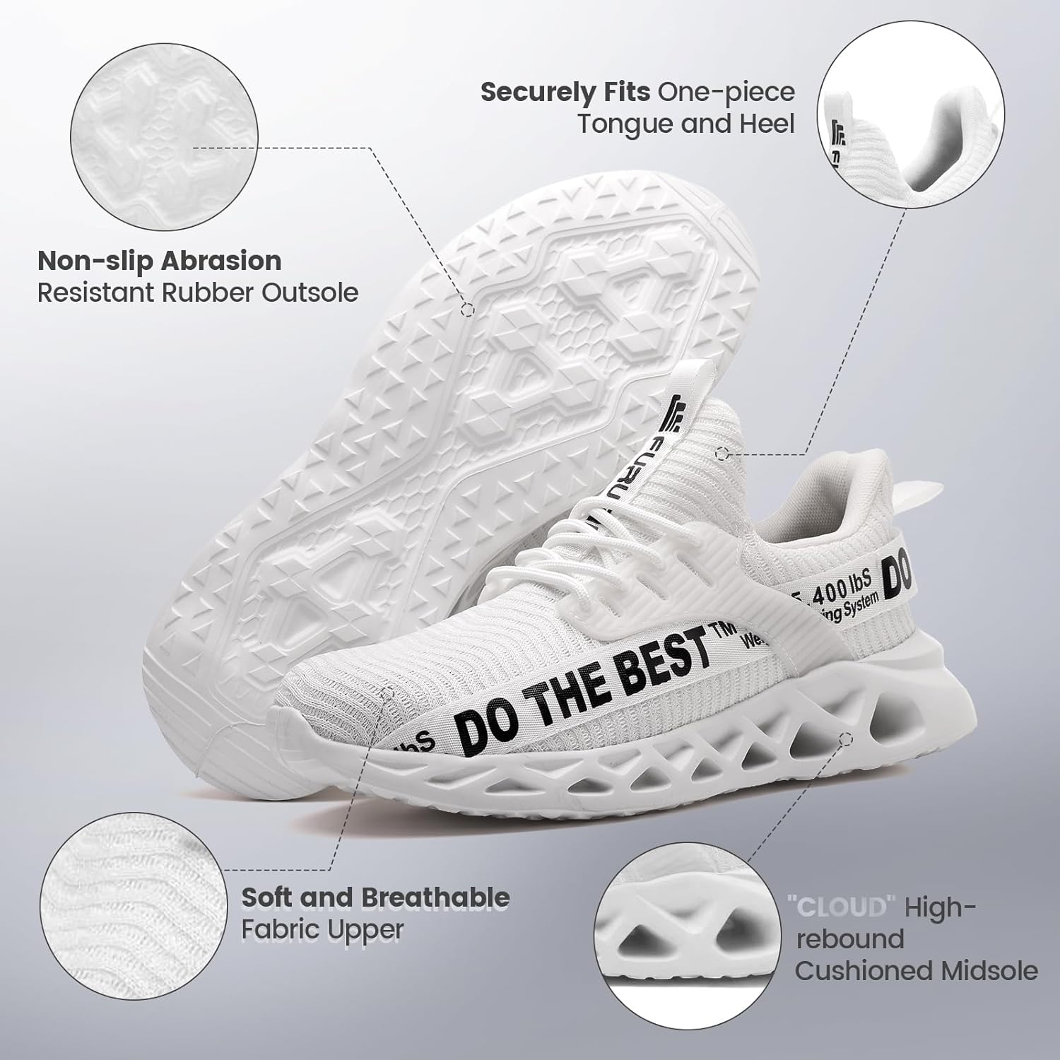 Furuian Steel Toe Sneakers for Men Women Lightweight Safety Shoes Comfortable Puncture Proof Slip On Indestructible Work Shoes - Image 4