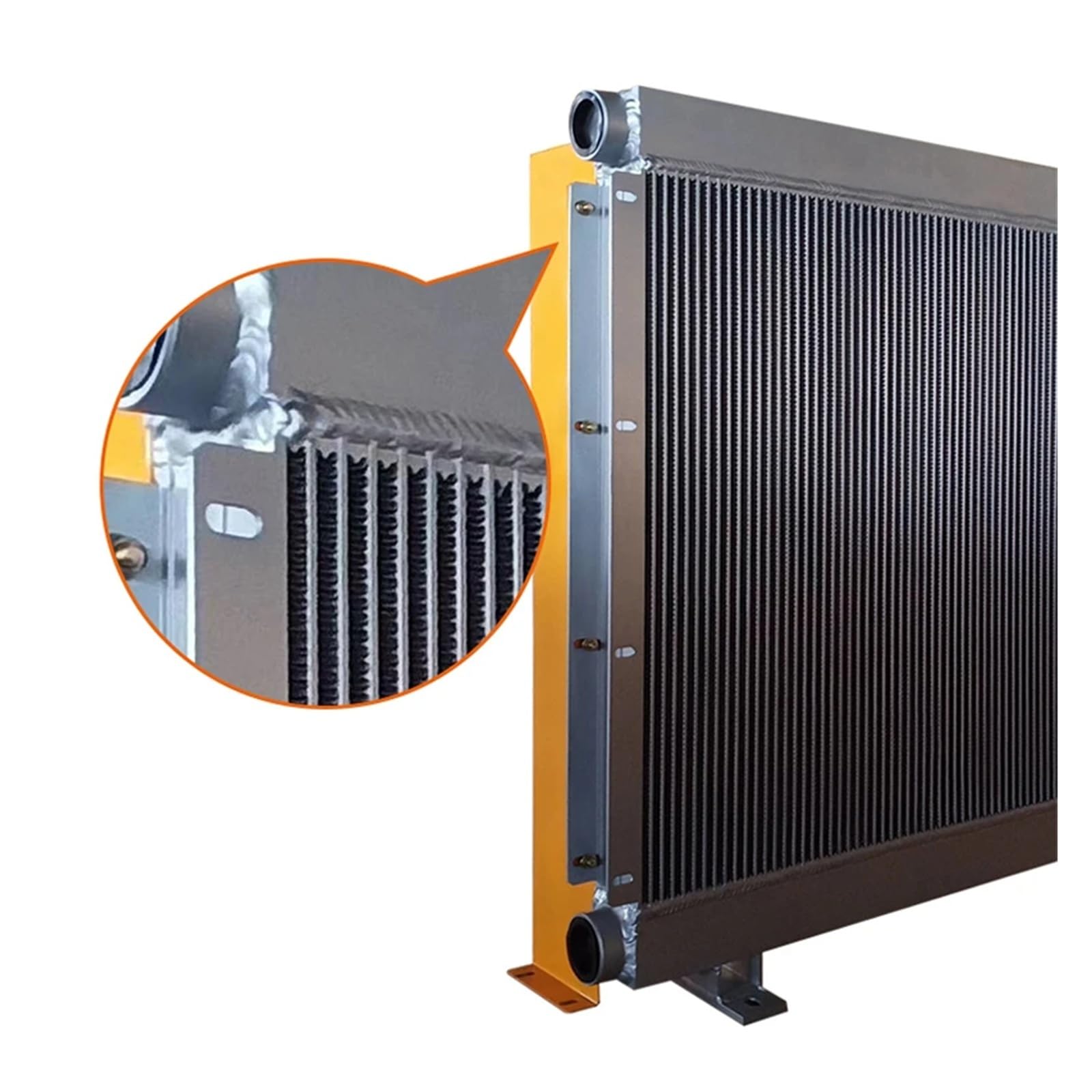 Haute précision Refroidisseur d'air hydraulique AH1012T-CA Radiateur d'huile refroidi par air Série AF Refroidisseurs d'huile hydrauliques à ailettes en aluminium 100 L/MIN Largement applicable(DC 24V