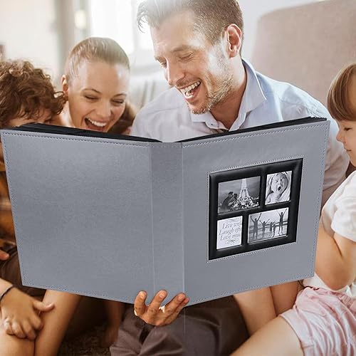Miniatura 7 de Ywlake Álbum de fotos de 4 x 6 pulgadas, 1000 bolsillos, capacidad extragrande, para fotos familiares y de boda, capacidad para 1000 fotos