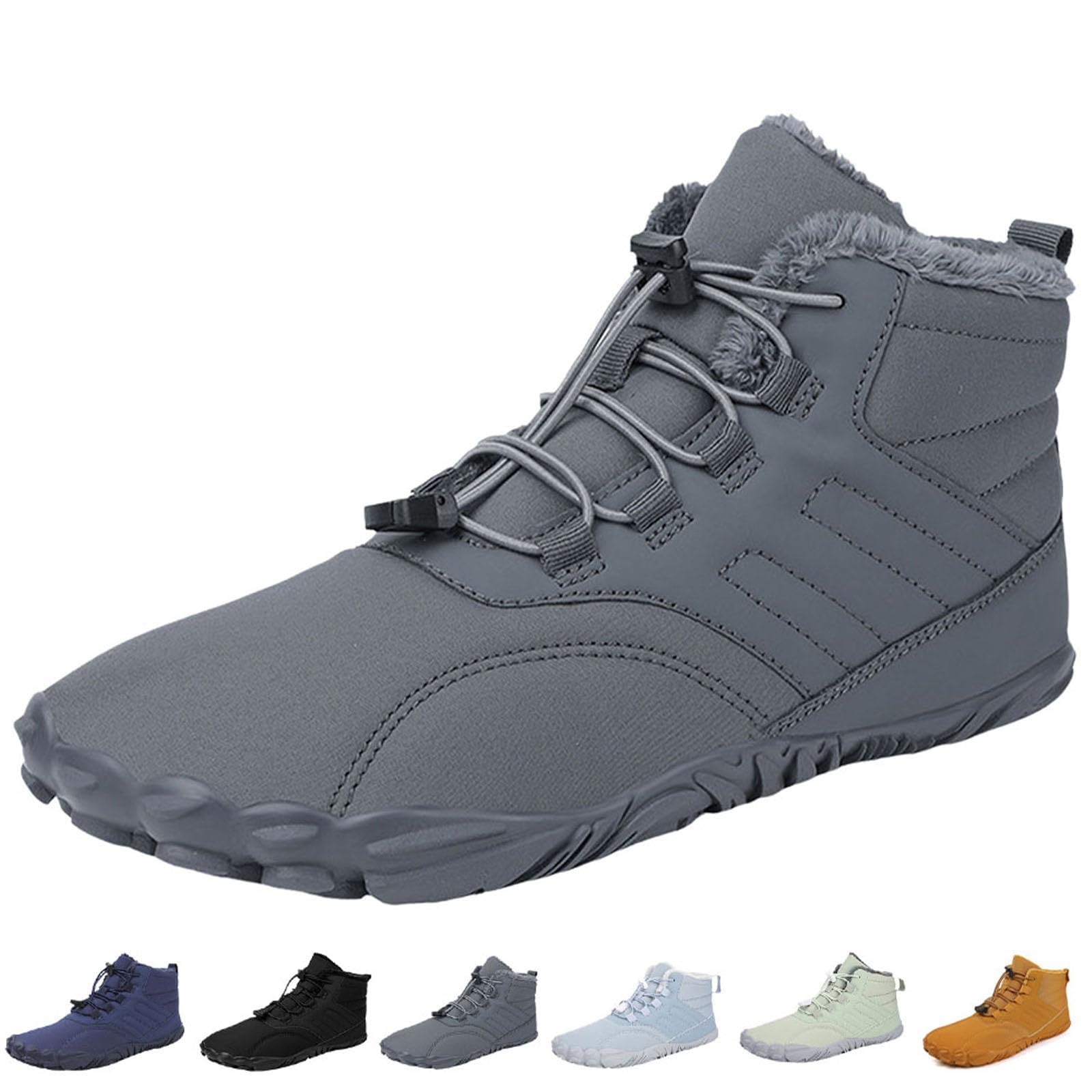 PeakBarefoot Footwear for Women Men Neuropathy Non-Slip and Comfortable Winter Barefoot Shoes Wide Toe Box Ankle Boots Waterproof