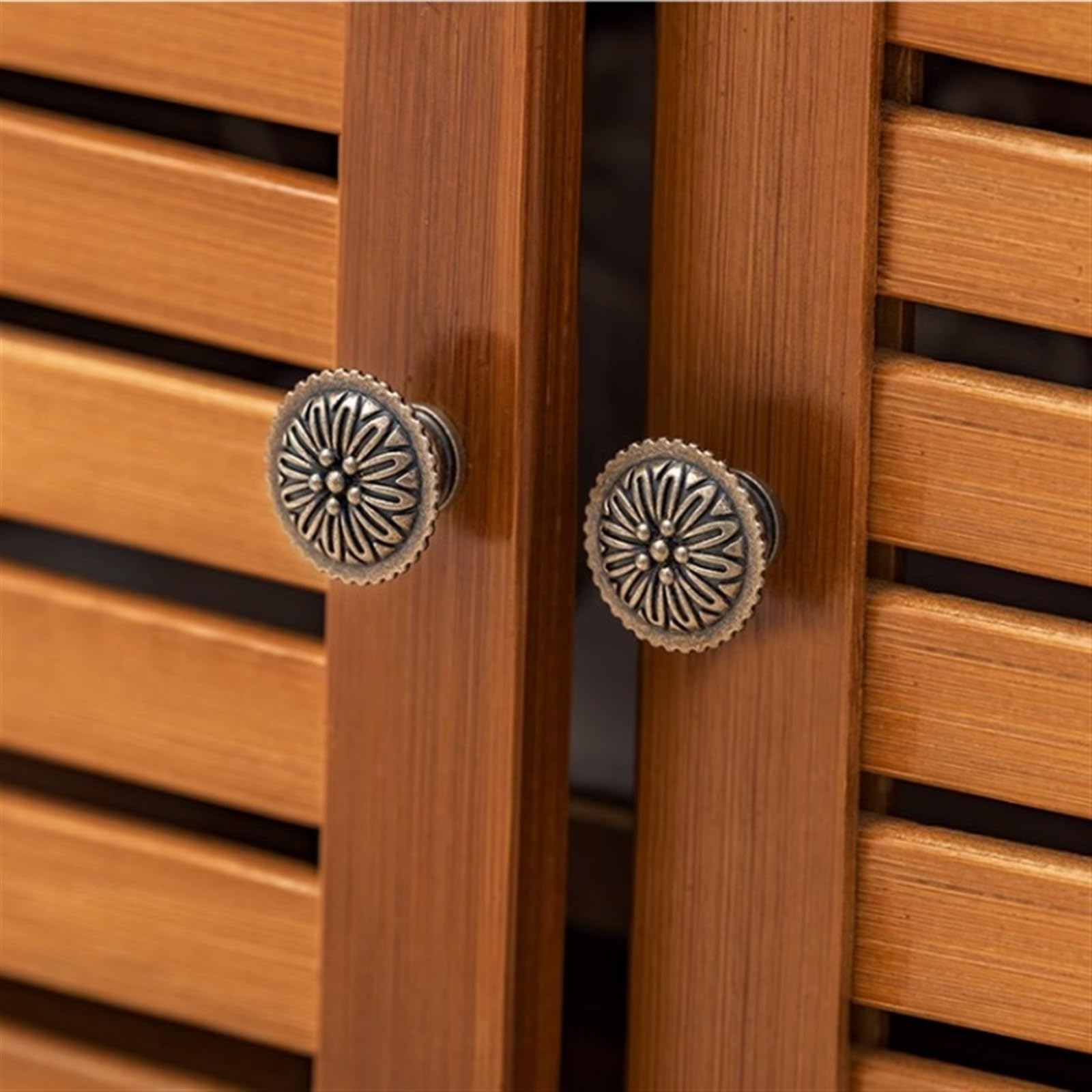 viewcare Scarpiera, scarpiera lunga a 4 ripiani per ingresso, in legno di bambù, per armadio e corridoio, lunga 83 cm, bella | funzionale | robusta | durevole
