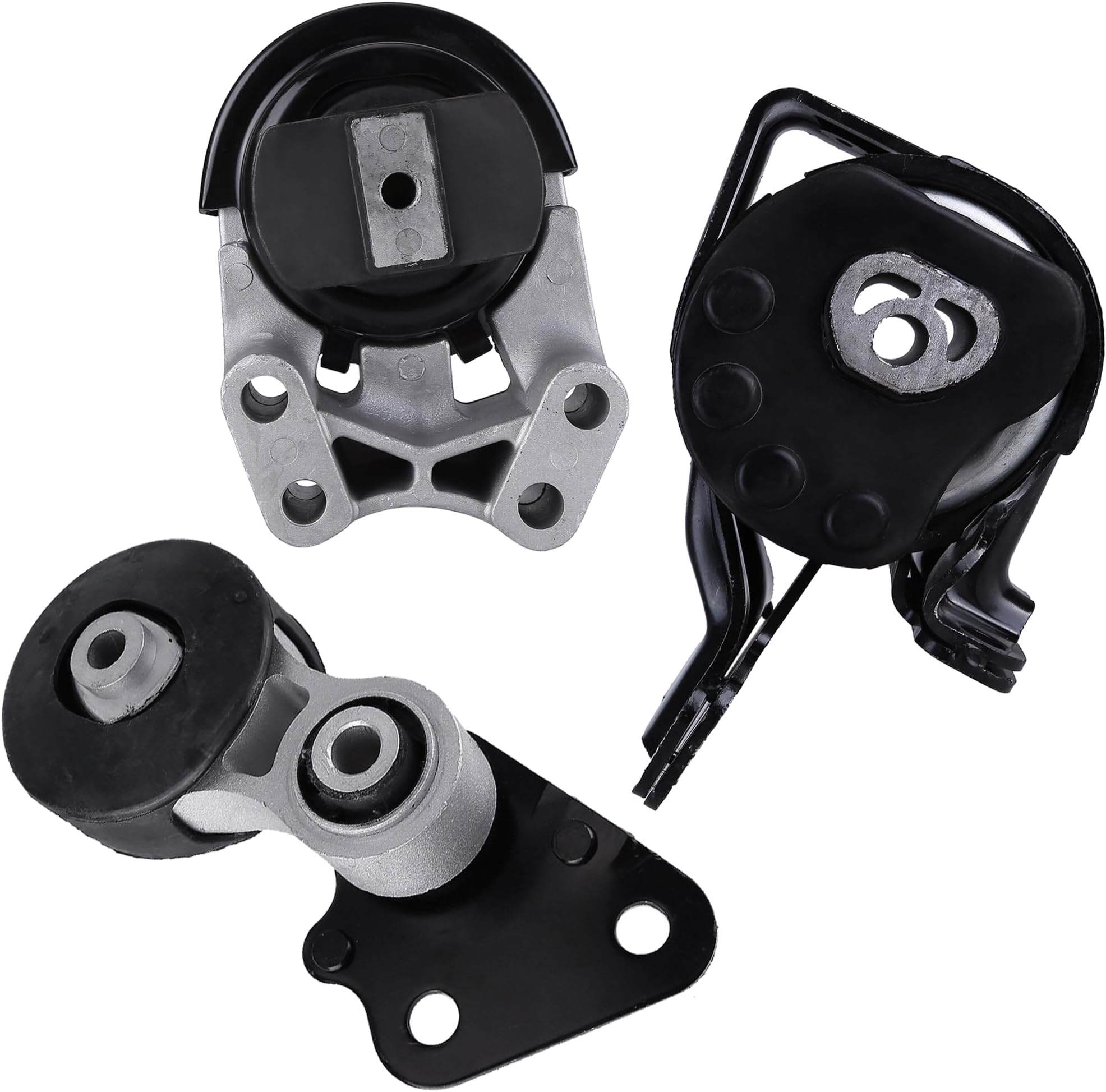 Front and Rear Engine Mount & Transmission Mount Kit Left & Right 3 Pcs Compatible with 07-14 Ford Edge 3.5L / 07-10 Lincoln MKX 3.5L, A5342 A5431 A5605